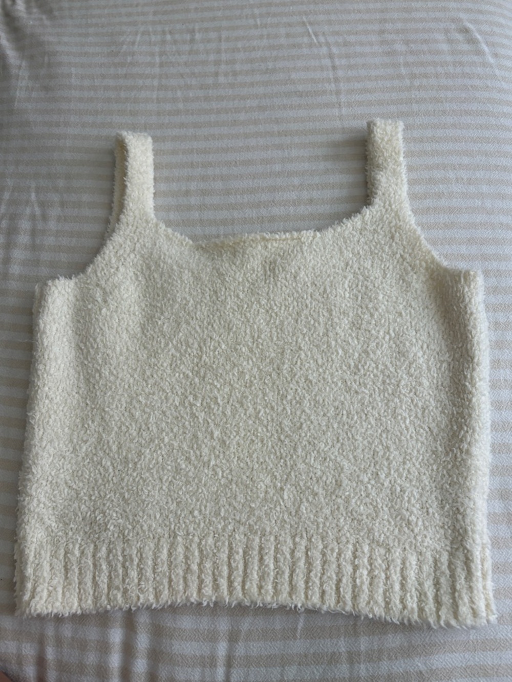 SKIMS Cozy knit Cream Tank Top